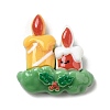 Christmas Theme Opaque Resin Cabochons LS-RESI-E043-01E-1