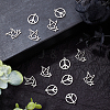 Unicraftale 28Pcs 2Style 201 Stainless Steel Pendants STAS-UN0035-30-4