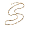 304 Stainless Steel Figaro Chains Necklaces for Men NJEW-435.0-JN05037-1