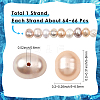 1 Strand Natural Cultured Freshwater Pearl Beads Strands PEAR-SC0001-41-2