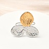 304 Stainless Steel Cuff Rings RJEW-D338-03A-GP-5