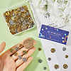 240Pcs 12 Style Tibetan Style Alloy Flower Bead Caps FIND-SC0008-76-3
