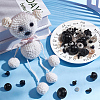   144 Sets 12 Style Plastic & Resin Doll Eyes DOLL-PH0001-45-5