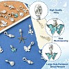 20Pcs 10 Styles Alloy Crystal RhinestoneEuropean Dangle Charms MPDL-YW0001-07-5