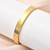 201 Stainless Steel Plain Bangles BJEW-Z151-01G-02-1