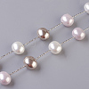Shell Pearl Necklaces NJEW-P232-D-3
