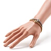Energy Power Non-magnetic Synthetic Hematite Stretch Bracelet for Men Women BJEW-JB06797-7