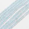 Natural Aquamarine Bead Strands G-P270-2mm-15-1