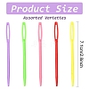 Child Plastic Knit Needles Sewing Knitting Cross Stitch TOOL-YW0001-78A-3