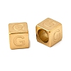 304 Stainless Steel European Beads STAS-D382-02G-G-1