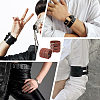 Adjustable Cowhide Cuff Cord Bracelet BJEW-WH0020-62P-01-6