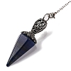 Natural Lapis Lazuli Pointed Hexagonal Cone Dowsing Pendulums G-Q184-03D-AS-4