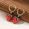 Brass Hoop Earrings EJEW-S251-04A-G-2