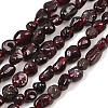 Natural Garnet Nuggets Beads Strands G-J335-32-2