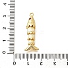 Rack Plating Brass Micro Pave Cubic Zirconia Pendants KK-M309-38E-G-3