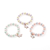 Transparent Acrylic Bead in Bead Stretch Bracelet Sets for Kids BJEW-JB06509-1