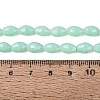Opaque Solid Color Glass Beads Strands GLAA-N071-01A-C05-4