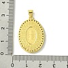 Real 18K Gold Plated Brass Micro Pave Clear Cubic Zirconia Pendants KK-H472-12G-02-3