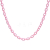 Handmade Opaque Acrylic Cable Chains MACR-CJ0001-07-6