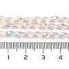 Transparent Electroplate Glass Beads Strands GLAA-K064-04A-AB02-4