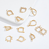 HOBBIESAY 20Pcs 5 Styles Brass Hoop Earring Finding KK-HY0003-47-4