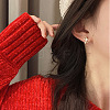 Alloy Crystal Rhinestone Deer Stud Earrings FS-WG0671C-01-3