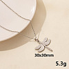 Animal Stainless Steel Dragonfly Pendant Necklace for Women QG3482-3-1