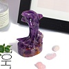 Natural Amethyst Carved Dolphin Figurines Statues for Home Office Desktop Decoration PW-WG69757-01-1