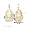 Bohemian Style Hollow Teardrop Alloy Dangle Earrings FS-WG1E410-01-3