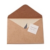 Leaf Pattern Kraft Envelopes and Greeting Cards Set DIY-WH0161-37D-2