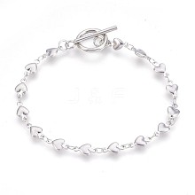 Tarnish Resistant 304 Stainless Steel Link Chain Bracelets BJEW-P237-30P