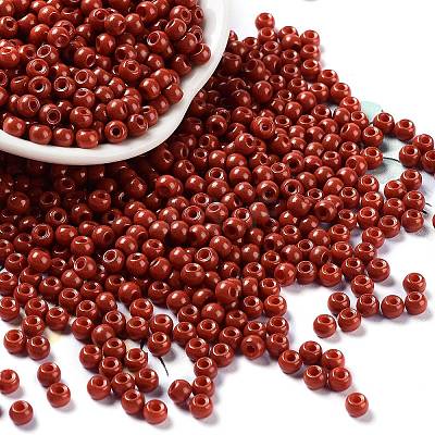 Baking Paint Glass Seed Beads SEED-H002-I-B510-1