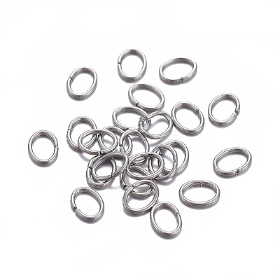 Tarnish Resistant 304 Stainless Steel Open Jump Rings X-STAS-F221-40P-G-1