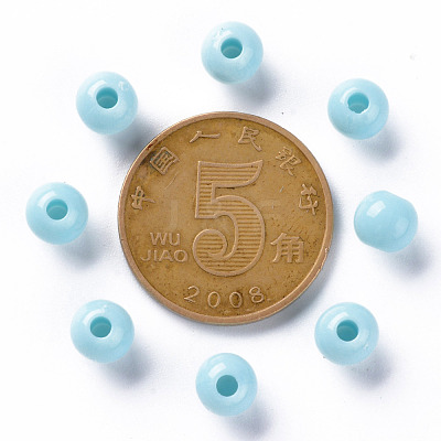 Opaque Acrylic Beads X-MACR-S370-C6mm-A07-1