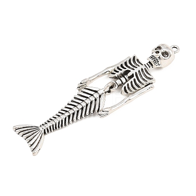 Halloween Tibetan Style Alloy Big Pendants AL-CBA1187-15AS-1