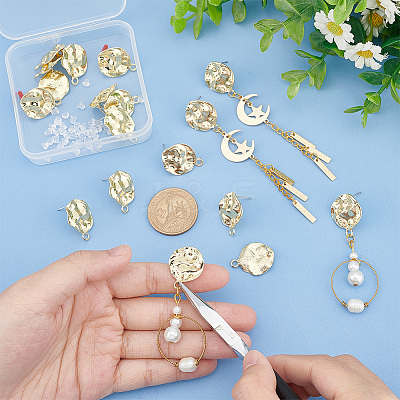 20Pcs Zinc Alloy Stud Earring Finding FIND-PH0007-97-1