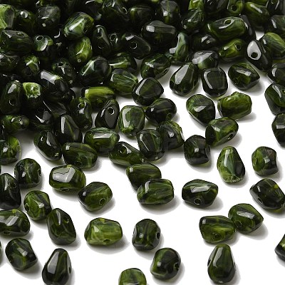 Opaque Acrylic Imitation Gemstone Beads OACR-G061-04C-1