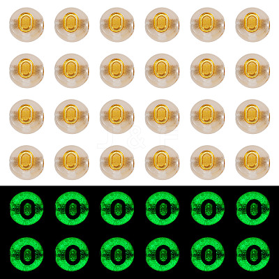 50G Luminous Transparent Acrylic Beads OACR-TAD0001-01O-1