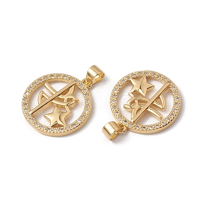 Rack Plating Brass Pendants KK-D087-30G-1