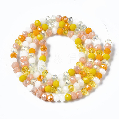 Electroplate Glass Beads Strands EGLA-T020-12D-1