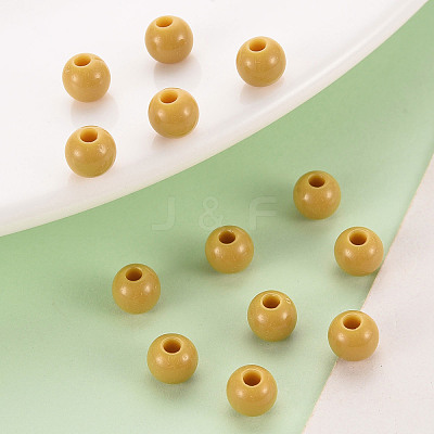 Opaque Acrylic Beads X-MACR-S370-C6mm-29-1