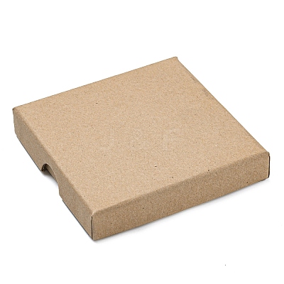 Square Cardboard Kraft Paper Jewelry Box LS-CON-D014-01C-01-1