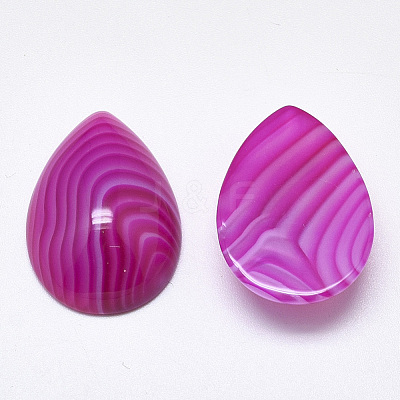 Natural Banded Agate/Striped Agate Cabochons G-T122-23B-1