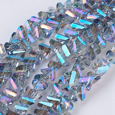 Electroplate Glass Beads Strands EGLA-J145-6mm-FR03-1