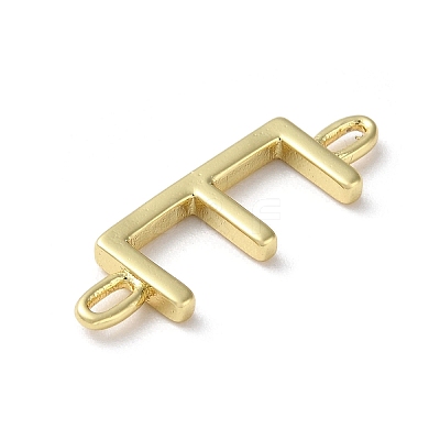 Rack Plating Brass Connector Charms KK-P245-07G-E-1