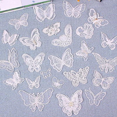 Lace Embroidery Sewing Fiber LS-DIY-WH0122-12-1