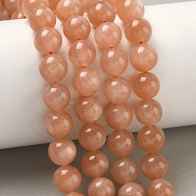 Natural Sunstone Beads Strands G-J363-10-8mm-1