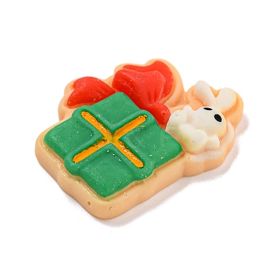 Christmas Opaque Resin Decoden Cabochons RESI-U006-01C-1