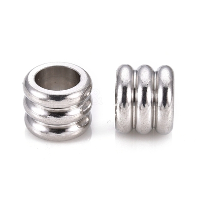 Non-Tarnish 304 Stainless Steel European Beads A-STAS-F250-05P-1