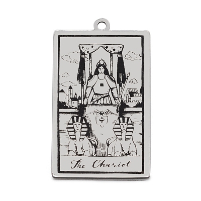 Non-Tarnish 201 Stainless Steel Pendants STAS-S105-LA211-5-1